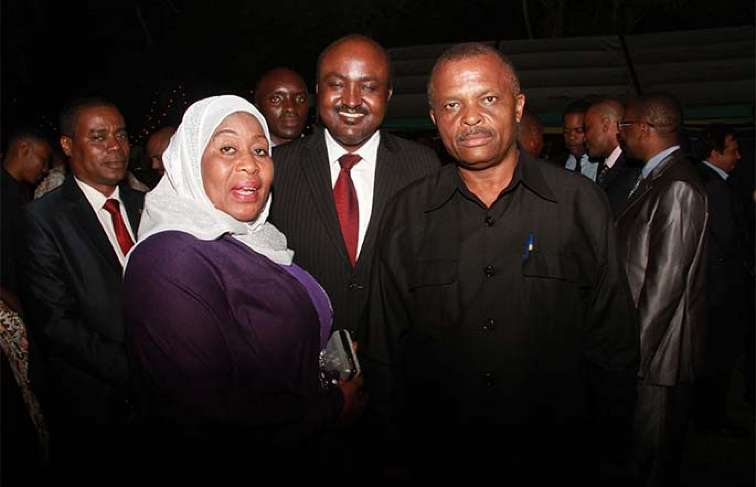 President Dr. Samia Suluhu Hassan in the group photo with MUET Executive Chairman, Godfrey K Mosha at State House