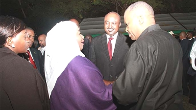 President Dr. Samia Suluhu Hassan Chats with MUET Executive Chairman, Godfrey K Mosha at State House